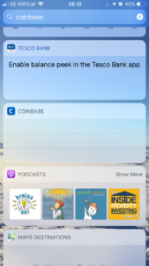 CoinbaseBalancePeek